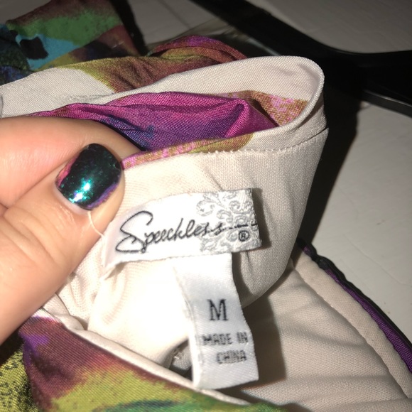 Multicolor Ruched Mini Dress - Picture 3 of 5